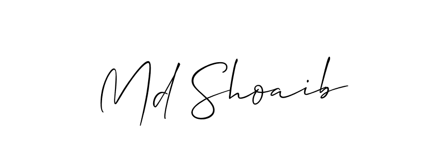 if you are searching for the best signature style for your name Md Shoaib. so please give up your signature search. here we have designed multiple signature styles  using Allison_Script. Md Shoaib signature style 2 images and pictures png