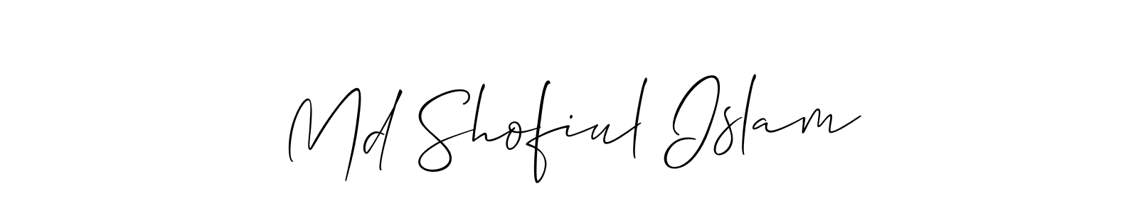 You should practise on your own different ways (Allison_Script) to write your name (Md Shofiul Islam) in signature. don't let someone else do it for you. Md Shofiul Islam signature style 2 images and pictures png