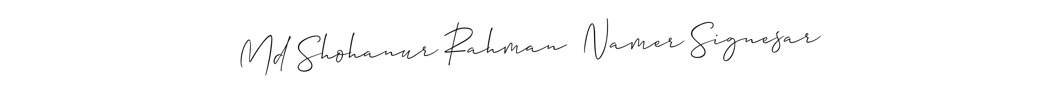 How to make Md Shohanur Rahman  Namer Signesar name signature. Use Allison_Script style for creating short signs online. This is the latest handwritten sign. Md Shohanur Rahman  Namer Signesar signature style 2 images and pictures png