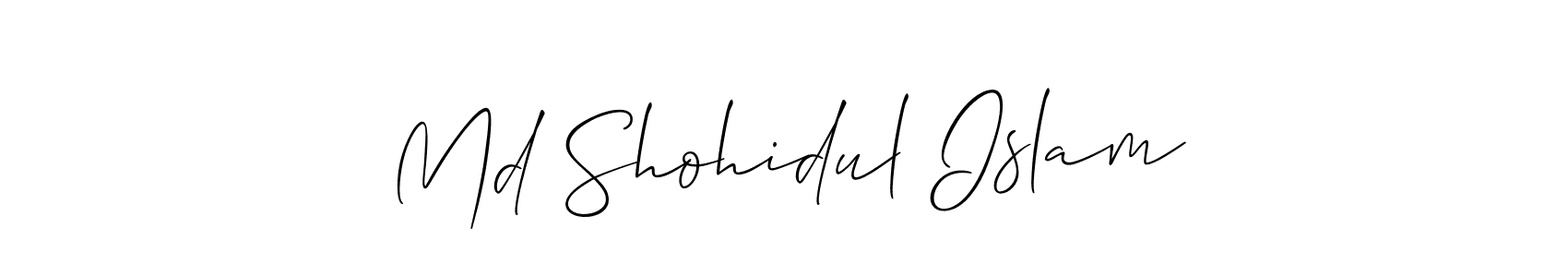 How to Draw Md Shohidul Islam signature style? Allison_Script is a latest design signature styles for name Md Shohidul Islam. Md Shohidul Islam signature style 2 images and pictures png