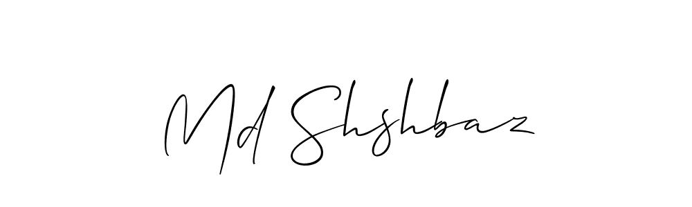 How to make Md Shshbaz signature? Allison_Script is a professional autograph style. Create handwritten signature for Md Shshbaz name. Md Shshbaz signature style 2 images and pictures png