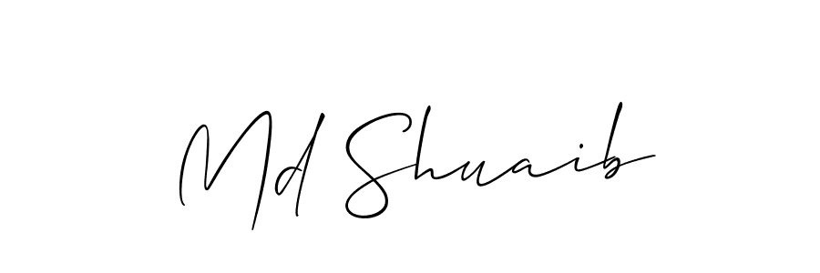 Md Shuaib stylish signature style. Best Handwritten Sign (Allison_Script) for my name. Handwritten Signature Collection Ideas for my name Md Shuaib. Md Shuaib signature style 2 images and pictures png