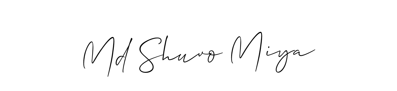 It looks lik you need a new signature style for name Md Shuvo Miya. Design unique handwritten (Allison_Script) signature with our free signature maker in just a few clicks. Md Shuvo Miya signature style 2 images and pictures png