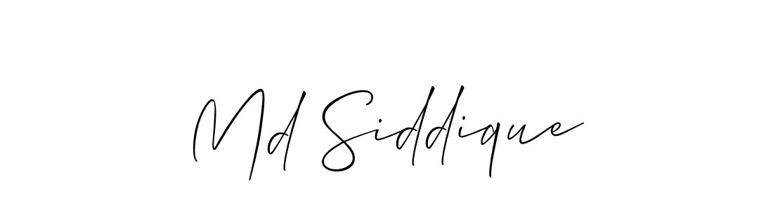 Make a beautiful signature design for name Md Siddique. With this signature (Allison_Script) style, you can create a handwritten signature for free. Md Siddique signature style 2 images and pictures png