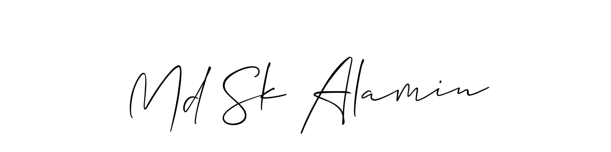 It looks lik you need a new signature style for name Md Sk Alamin. Design unique handwritten (Allison_Script) signature with our free signature maker in just a few clicks. Md Sk Alamin signature style 2 images and pictures png