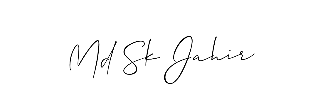 It looks lik you need a new signature style for name Md Sk Jahir. Design unique handwritten (Allison_Script) signature with our free signature maker in just a few clicks. Md Sk Jahir signature style 2 images and pictures png