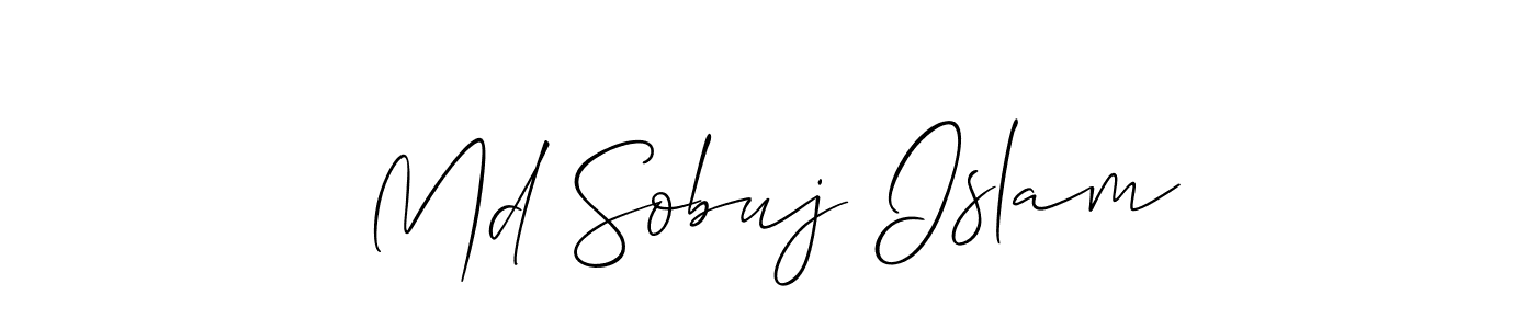 Also You can easily find your signature by using the search form. We will create Md Sobuj Islam name handwritten signature images for you free of cost using Allison_Script sign style. Md Sobuj Islam signature style 2 images and pictures png