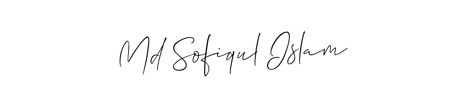 Also we have Md Sofiqul Islam name is the best signature style. Create professional handwritten signature collection using Allison_Script autograph style. Md Sofiqul Islam signature style 2 images and pictures png