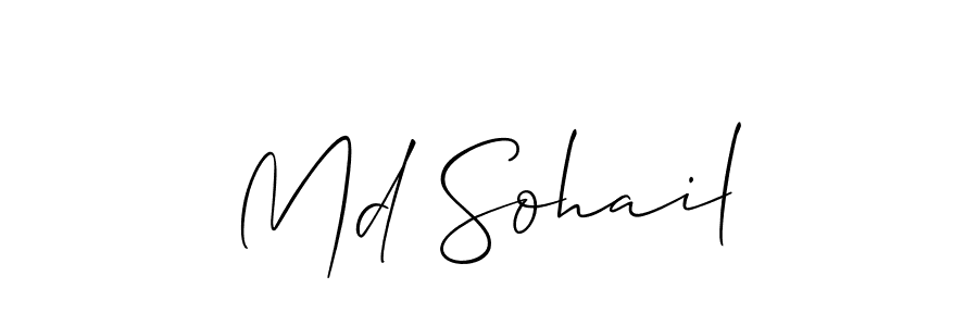 You should practise on your own different ways (Allison_Script) to write your name (Md Sohail) in signature. don't let someone else do it for you. Md Sohail signature style 2 images and pictures png