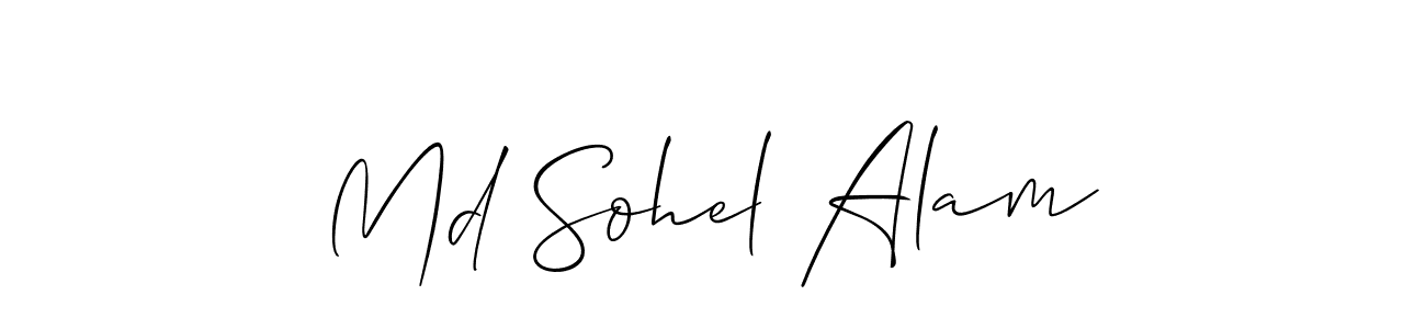 Md Sohel Alam stylish signature style. Best Handwritten Sign (Allison_Script) for my name. Handwritten Signature Collection Ideas for my name Md Sohel Alam. Md Sohel Alam signature style 2 images and pictures png