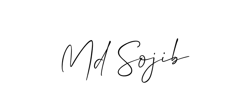Make a beautiful signature design for name Md Sojib. With this signature (Allison_Script) style, you can create a handwritten signature for free. Md Sojib signature style 2 images and pictures png