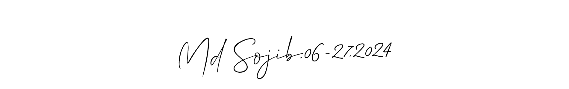 You should practise on your own different ways (Allison_Script) to write your name (Md Sojib.06-27.2024) in signature. don't let someone else do it for you. Md Sojib.06-27.2024 signature style 2 images and pictures png