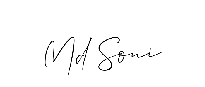 This is the best signature style for the Md Soni name. Also you like these signature font (Allison_Script). Mix name signature. Md Soni signature style 2 images and pictures png