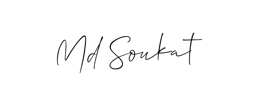 How to Draw Md Soukat signature style? Allison_Script is a latest design signature styles for name Md Soukat. Md Soukat signature style 2 images and pictures png