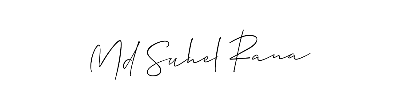 Md Suhel Rana stylish signature style. Best Handwritten Sign (Allison_Script) for my name. Handwritten Signature Collection Ideas for my name Md Suhel Rana. Md Suhel Rana signature style 2 images and pictures png