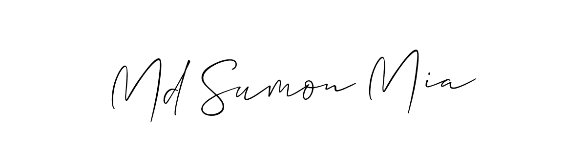 How to Draw Md Sumon Mia signature style? Allison_Script is a latest design signature styles for name Md Sumon Mia. Md Sumon Mia signature style 2 images and pictures png