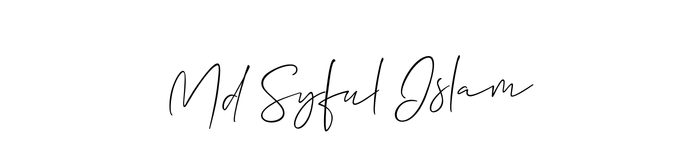 How to Draw Md Syful Islam signature style? Allison_Script is a latest design signature styles for name Md Syful Islam. Md Syful Islam signature style 2 images and pictures png