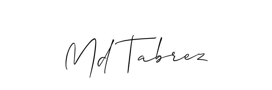 Make a beautiful signature design for name Md Tabrez. Use this online signature maker to create a handwritten signature for free. Md Tabrez signature style 2 images and pictures png