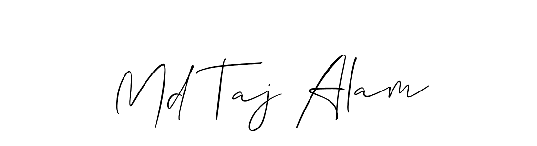 Make a short Md Taj Alam signature style. Manage your documents anywhere anytime using Allison_Script. Create and add eSignatures, submit forms, share and send files easily. Md Taj Alam signature style 2 images and pictures png