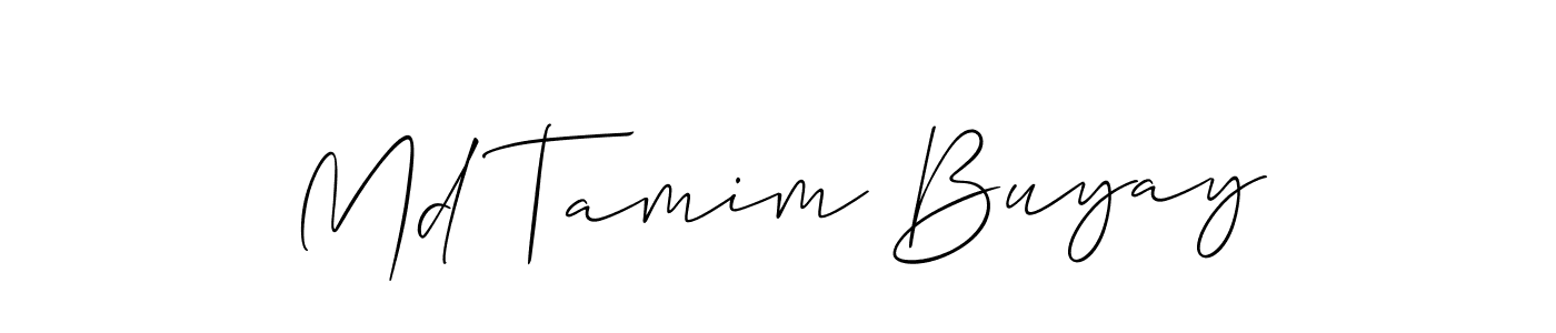 How to Draw Md Tamim Buyay signature style? Allison_Script is a latest design signature styles for name Md Tamim Buyay. Md Tamim Buyay signature style 2 images and pictures png