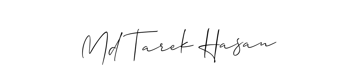 Design your own signature with our free online signature maker. With this signature software, you can create a handwritten (Allison_Script) signature for name Md Tarek Hasan. Md Tarek Hasan signature style 2 images and pictures png