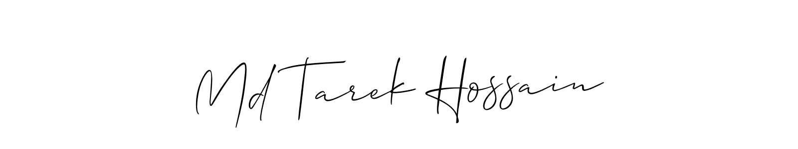 How to make Md Tarek Hossain signature? Allison_Script is a professional autograph style. Create handwritten signature for Md Tarek Hossain name. Md Tarek Hossain signature style 2 images and pictures png