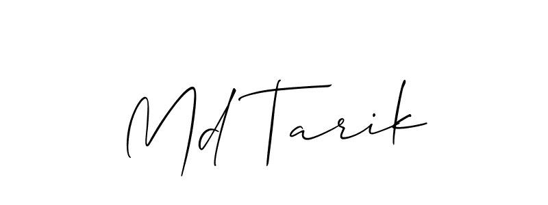 Md Tarik stylish signature style. Best Handwritten Sign (Allison_Script) for my name. Handwritten Signature Collection Ideas for my name Md Tarik. Md Tarik signature style 2 images and pictures png
