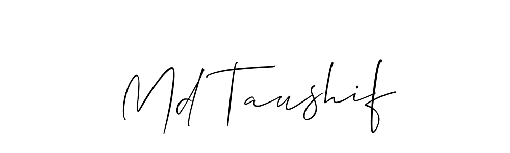 Similarly Allison_Script is the best handwritten signature design. Signature creator online .You can use it as an online autograph creator for name Md Taushif. Md Taushif signature style 2 images and pictures png