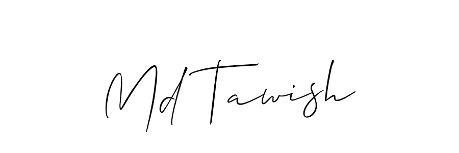 You should practise on your own different ways (Allison_Script) to write your name (Md Tawish) in signature. don't let someone else do it for you. Md Tawish signature style 2 images and pictures png