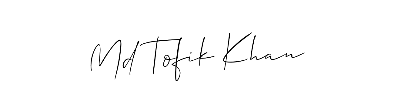 You can use this online signature creator to create a handwritten signature for the name Md Tofik Khan. This is the best online autograph maker. Md Tofik Khan signature style 2 images and pictures png