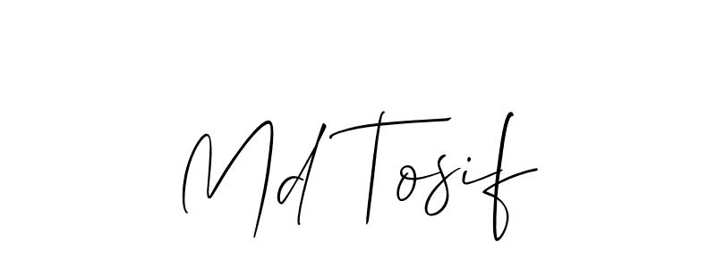 Best and Professional Signature Style for Md Tosif. Allison_Script Best Signature Style Collection. Md Tosif signature style 2 images and pictures png