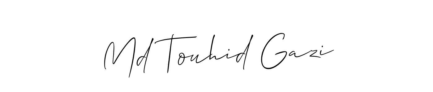 Make a beautiful signature design for name Md Touhid Gazi. Use this online signature maker to create a handwritten signature for free. Md Touhid Gazi signature style 2 images and pictures png