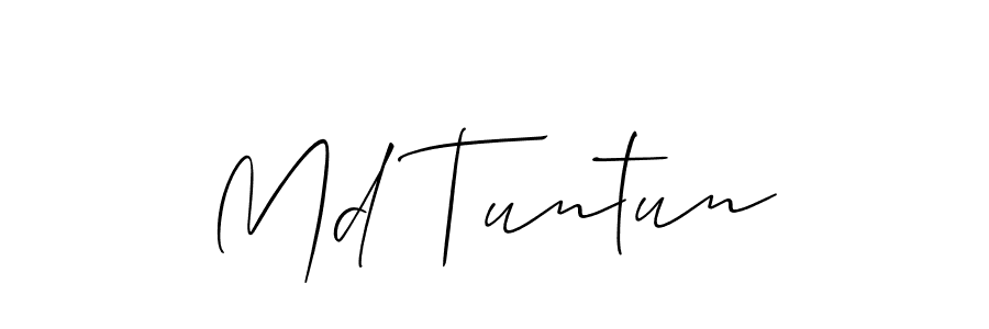 Allison_Script is a professional signature style that is perfect for those who want to add a touch of class to their signature. It is also a great choice for those who want to make their signature more unique. Get Md Tuntun name to fancy signature for free. Md Tuntun signature style 2 images and pictures png