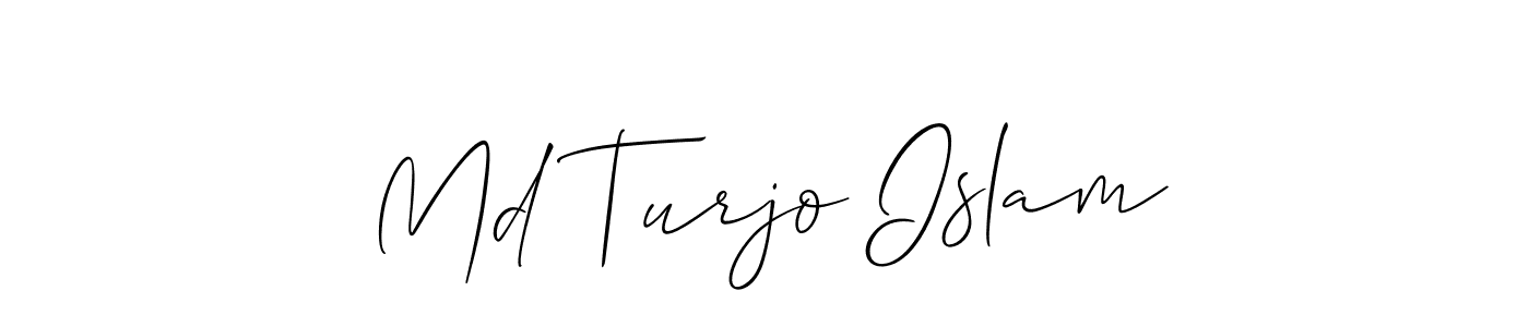 Make a short Md Turjo Islam signature style. Manage your documents anywhere anytime using Allison_Script. Create and add eSignatures, submit forms, share and send files easily. Md Turjo Islam signature style 2 images and pictures png