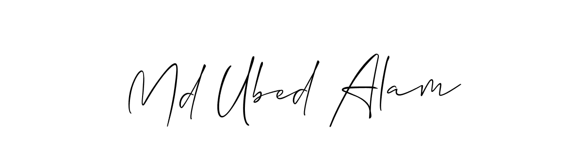 Make a beautiful signature design for name Md Ubed Alam. Use this online signature maker to create a handwritten signature for free. Md Ubed Alam signature style 2 images and pictures png