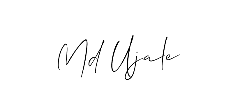 Also we have Md Ujale name is the best signature style. Create professional handwritten signature collection using Allison_Script autograph style. Md Ujale signature style 2 images and pictures png