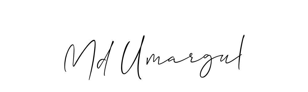 if you are searching for the best signature style for your name Md Umargul. so please give up your signature search. here we have designed multiple signature styles  using Allison_Script. Md Umargul signature style 2 images and pictures png