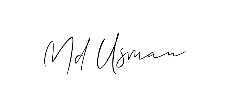 if you are searching for the best signature style for your name Md Usman. so please give up your signature search. here we have designed multiple signature styles  using Allison_Script. Md Usman signature style 2 images and pictures png