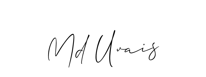 Allison_Script is a professional signature style that is perfect for those who want to add a touch of class to their signature. It is also a great choice for those who want to make their signature more unique. Get Md Uvais name to fancy signature for free. Md Uvais signature style 2 images and pictures png