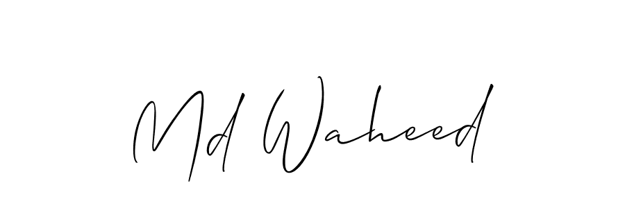 See photos of Md Waheed official signature by Spectra . Check more albums & portfolios. Read reviews & check more about Allison_Script font. Md Waheed signature style 2 images and pictures png
