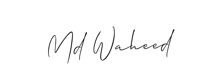 Best and Professional Signature Style for Md Waheed. Allison_Script Best Signature Style Collection. Md Waheed signature style 2 images and pictures png