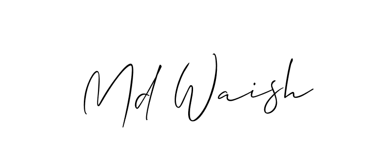 Make a beautiful signature design for name Md Waish. Use this online signature maker to create a handwritten signature for free. Md Waish signature style 2 images and pictures png