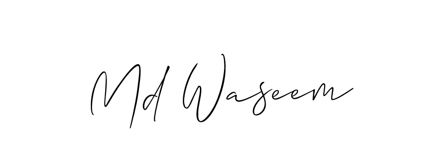 Once you've used our free online signature maker to create your best signature Allison_Script style, it's time to enjoy all of the benefits that Md Waseem name signing documents. Md Waseem signature style 2 images and pictures png