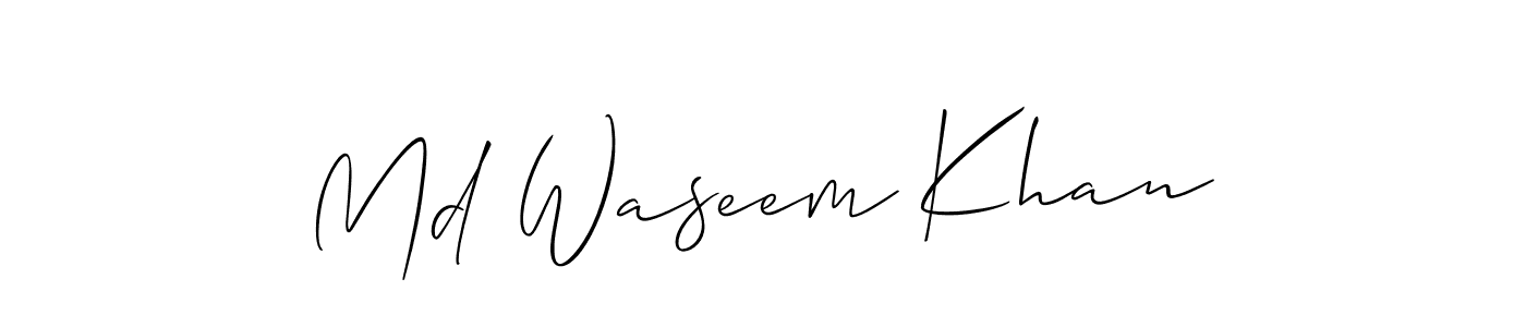 Make a beautiful signature design for name Md Waseem Khan. Use this online signature maker to create a handwritten signature for free. Md Waseem Khan signature style 2 images and pictures png