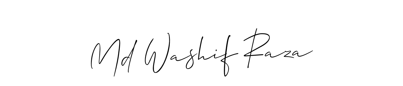 You should practise on your own different ways (Allison_Script) to write your name (Md Washif Raza) in signature. don't let someone else do it for you. Md Washif Raza signature style 2 images and pictures png