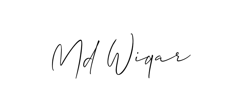See photos of Md Wiqar official signature by Spectra . Check more albums & portfolios. Read reviews & check more about Allison_Script font. Md Wiqar signature style 2 images and pictures png