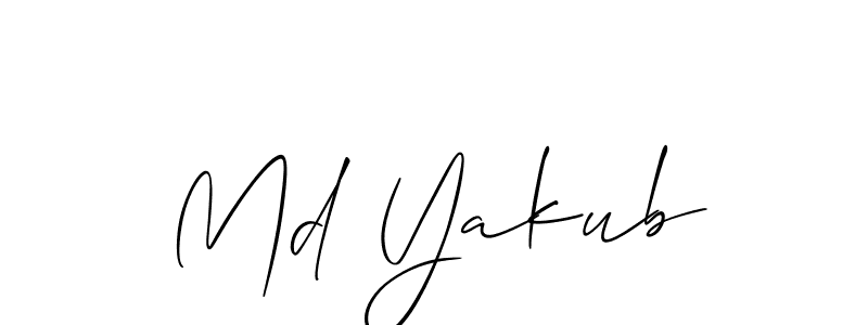 You should practise on your own different ways (Allison_Script) to write your name (Md Yakub) in signature. don't let someone else do it for you. Md Yakub signature style 2 images and pictures png