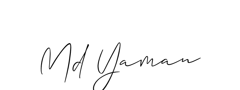 Also You can easily find your signature by using the search form. We will create Md Yaman name handwritten signature images for you free of cost using Allison_Script sign style. Md Yaman signature style 2 images and pictures png