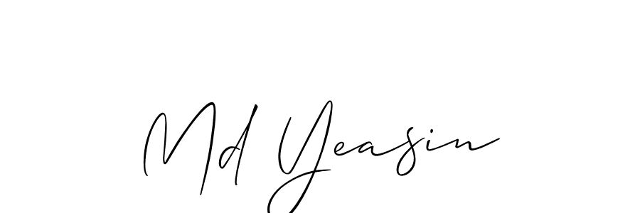 How to Draw Md Yeasin signature style? Allison_Script is a latest design signature styles for name Md Yeasin. Md Yeasin signature style 2 images and pictures png
