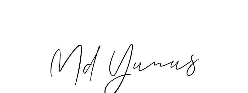 You should practise on your own different ways (Allison_Script) to write your name (Md Yunus) in signature. don't let someone else do it for you. Md Yunus signature style 2 images and pictures png